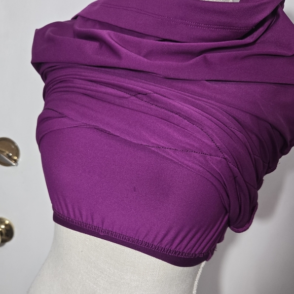 Athleta Tangelo Twist Front Dress Magenta Purple Sz Small - Picture 5 of 7